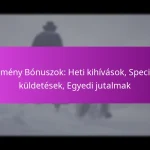 Esemény Bónuszok: Heti kihívások, Speciális küldetések, Egyedi jutalmak