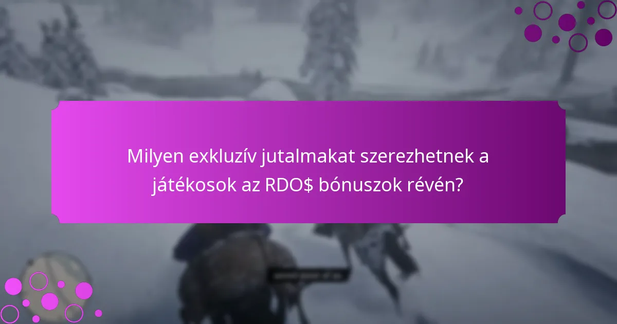 Milyen exkluzív jutalmakat szerezhetnek a játékosok az RDO$ bónuszok révén?